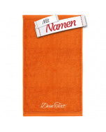 MÖVE Duschtuch 80x150 Red Clay Orange (701), bestickt
