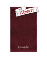 MÖVE Duschtuch 80x150 Burgundy Dunkelrot (761), bestickt