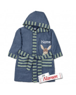 Sterntaler Kinderbademantel Esel Emmilius 104, bestickt