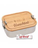 Lässig personalisierte Kinder Lunchbox mit Namensgravur, Geschenk zur Einschulung