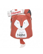 Lässig Mini Rucksack Fox mit Namen bestickt - ideales Geschenk für Kita-Kinder