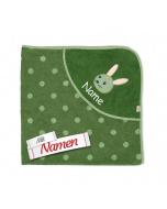 Sterntaler GOTS Badetuch 100x100 Hase Kinni mit Punkten, bestickt