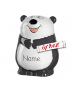 LEONARDO Leonardo Bambini Panda Spardose, Geschenk zur Konfirmation & Einschulung personalisiert mit Gravur