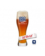 Bierglas mit Gravur, LEONARDO TAVERNA - Bier Geschenk für Papa & Biertrinker