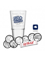 Personalisiertes Wasserglas LEONARDO Event, 315ml, Geschenk für Kinder zum Geburtstag mit Gravur