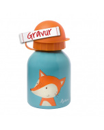 Sigikid Fuchs Trinkflasche 250ml mit Personalisierung, Geschenk für Kinder mit Gravur