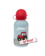 Sigikid Kinder Trinkflasche Traktor, 350ml mit Gravur