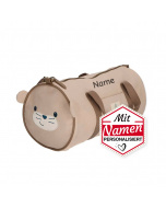 Sterntaler Kinder Reisetasche Otter Otti in Beige, bestickt