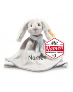 Besticktes Schmusetuch Steiff Hase, Geschenk zur Geburt / Taufe