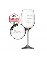 LEONARDO Weinglas mit lustiger Gravur, Geschenk für Frauen, Freundin, Kollegin