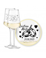 Leonardo Puccini Hochzeit Weinglas, Ewigkeitsringe
