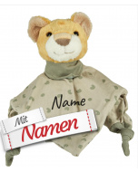 Baby Geschenk personalisiert: Schmusetuch Löwe Leo von Sterntaler mit Namen bestickt als Tröster zur Geburt und Taufe