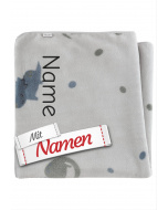 Babydecke personalisiert Dinosaurier DINO Rexi – mit Namen bestickt