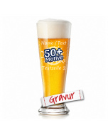 Bierglas Weizenbierglas mit Gravur – personalisiert mit Namen und Motiv