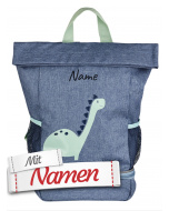 Dinosaurier Kinderrucksack mit Namen personalisiert, Dino Rexi von Sterntaler bestickt für Kita und unterwegs