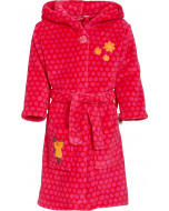 Playshoes Fleece-Bademantel DIE MAUS pink, 110/116, bestickt
