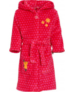 Playshoes Fleece-Bademantel DIE MAUS pink, 146/152, bestickt