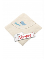 Kapuzenhandtuch personalisiert Dino Rexi Dinosaurier – Sterntaler mit Namen bestickt