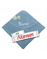 Kapuzenhandtuch personalisiert Dinosaurier Rexi – mit Namen bestickt von Sterntaler