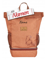 Kinderrucksack mit Namen, Pferd Sunny von Sterntaler, Mädchen Rucksack bestickt für Kita und unterwegs