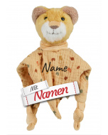 Löwe Leo Schmusetuch mit Namen bestickt von Sterntaler, Personalisierte Geschenke Baby