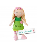 Personalisierte HABA Stoffpuppe Mali - Geschenk zur Geburt oder Taufe, bestickt