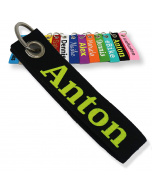 Personalisierter Schlüsselanhänger aus Filz, Schwarz, Nikolaus Geschenk