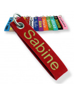 Filz Schlüsselanhänger als Geschenk - Personalisiert und Rot