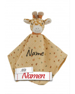 Schmusetuch Baby personalisiert Giraffe Kaya Giraffe – mit Namen bestickt von Sterntaler