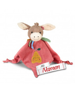 Schmusetuch Mädchen personalisiert – Sterntaler Esel Emmily, mit Namen bestickt