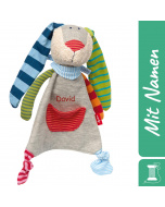 Sigikid Besticktes Schmusetuch Hase mit Namen