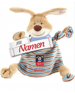 Sigikid Schnuffeltuch Hase Semmel Bunny, mit Namen bestickt, personalisierbar, Geschenk zur Geburt oder Taufe