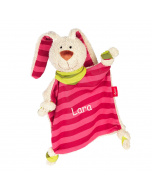 Sigikid Besticktes Schmusetuch Hase - Personalisiertes Geschenk zur Geburt oder Taufe