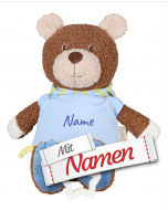Spieluhr Baby Sterntaler Bär Bob mit Namen bestickt – Mozart Wiegenlied, 32×25×12 cm