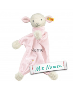 Steiff Lamm Kuscheltuch mit Namen, personalisierbares Geschenk zur Geburt & Taufe, bestickt