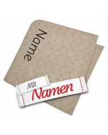 Sterntaler Babydecke personalisiert BAUERNHOF Hund aus Musselin, mit Namen bestickt