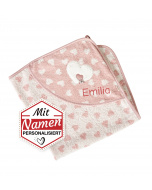 Sterntaler besticktes Mädchen Kapuzenbadetuch Emmi Girl, Geschenk für Babys