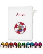 Sterntaler Waschhandschuh Elefant Erwin, bestickt