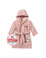 Sterntaler Kinderbademantel Emmi Girl, Personalisierter Mädchen Bademantel mit Namen als Taufgeschenk, Geschenk zum Geburtstag, 86/92, bestickt