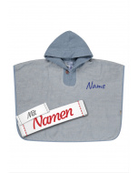 Sterntaler Kinder Poncho personalisiert, Fuchs Filou Badeponcho mit Kapuze, mit Namen bestickt