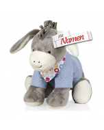 Sterntaler Kuscheltier Esel Emmi L, mit Namen bestickt, personalisiertes Schmusetier, Geschenk zur Geburt oder Taufe, 37 cm