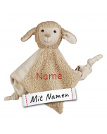 Sterntaler Schmusetuch M SCHAF Flocke mit Namen bestickt