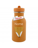 Trixie Kinder Fuchs Trinkflasche mit Gravur – personalisiert mit Namen für Kita & Schule, Mr. Fox, 350 ml
