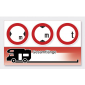 2x Wohnwagen/Wohnmobil, Abmessungen (Höhe Breite Länge) & Gewicht
