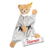 Personalisiertes Baby Geschenk: Steiff Schmusetuch Bär für Junge & Mäddchen - Taufgeschenk, bestickt