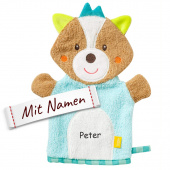 FEHN Waschhandschuh Fuchs, bestickt