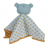Sterntaler Bio Kuscheltuch / Schmusetuch mit Namen Bestickt für Baby & Kinder personalisiert, Koala Kalla Blau