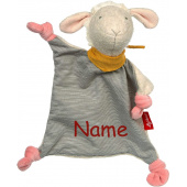 Sigikid Schnuffeltuch Kuscheltier Schaf Gold, bestickt