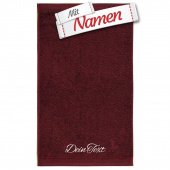 MÖVE Duschtuch 80x150 Burgundy Dunkelrot (761), bestickt