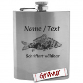 Flachmann mit Gravur - Perfektes Geschenk für Raubfisch-Angler